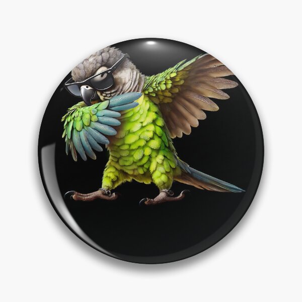 Item preview, Dabbing Dusky Conure Parrot Lover Birding designed and sold by Kimberley King Art  King Art.