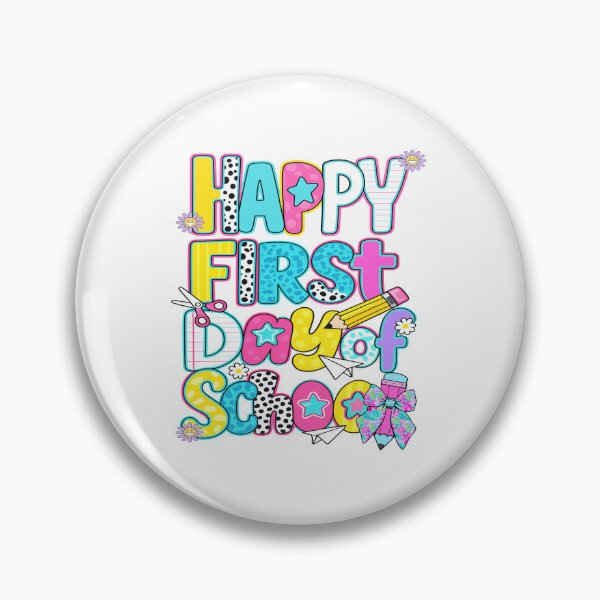 Item preview, Happy First Day of School Cute Kids & Teachers Back to School designed and sold by TynesDesign.