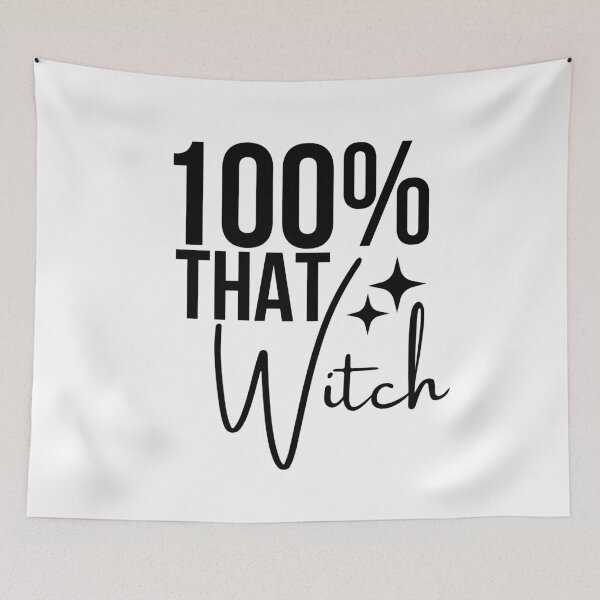 Item preview, 100% That Witch | Funny Halloween Quote | Sassy Spooky Season Shirt designed and sold by highflycrafts.