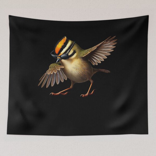 Item preview, Dabbing Firecrest Bird Watcher Lover Birding designed and sold by Kimberley King Art  King Art.