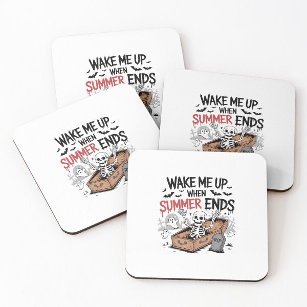 Item preview, Wake Me Up When Summer Ends Halloween Vibes designed and sold by DeadlockCrew.
