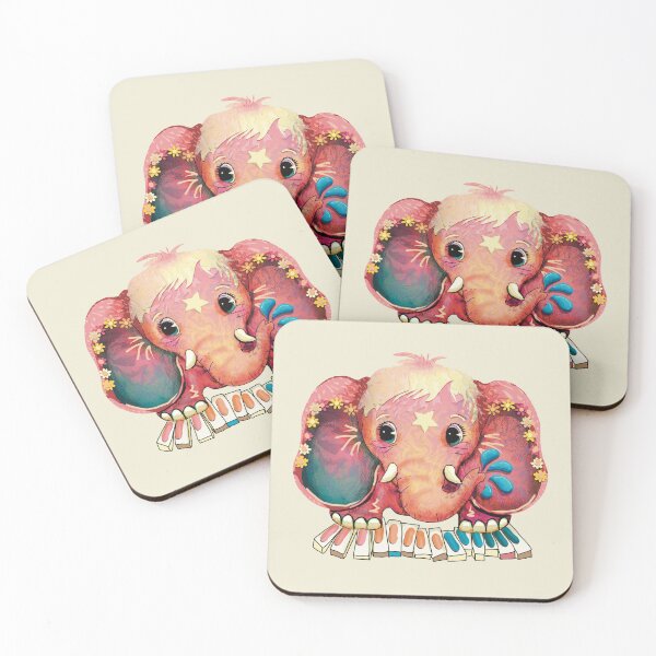 Item preview, Pink Piano Elephant designed and sold by Karin Taylor.