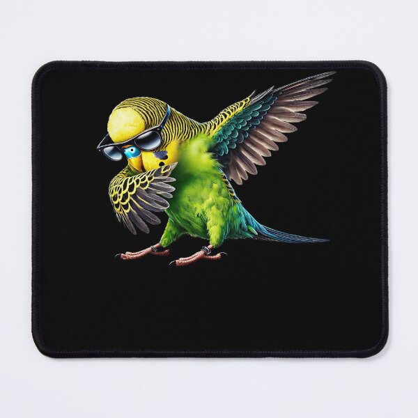 Item preview, Dabbing Green Budgerigar Parakeet Parrot Lover Birding designed and sold by Kimberley King Art King Art.