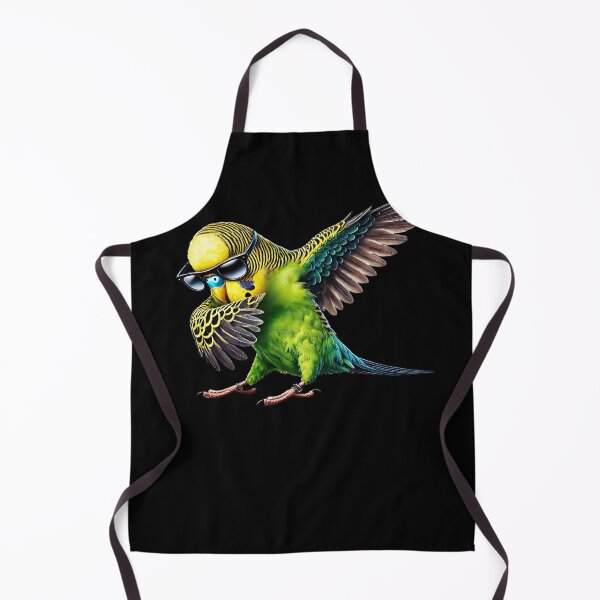 Item preview, Dabbing Green Budgerigar Parakeet Parrot Lover Birding designed and sold by Kimberley King Art King Art.