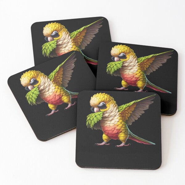 Item preview, Dabbing Green Cheeked Pineapple Conure Parrot Lover Birding designed and sold by Kimberley King Art  King Art.