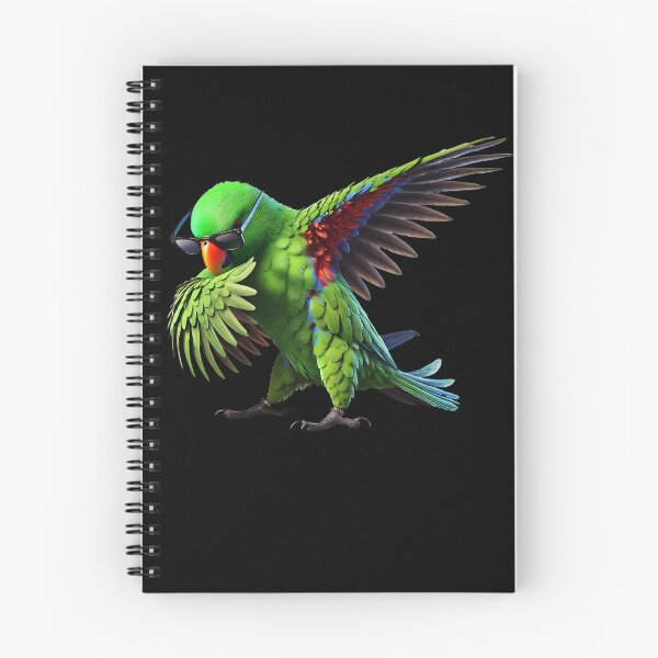 Item preview, Dabbing Green Eclectus Parrot Lover Birding designed and sold by Kimberley King Art  King Art.