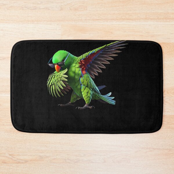 Item preview, Dabbing Green Eclectus Parrot Lover Birding designed and sold by Kimberley King Art  King Art.