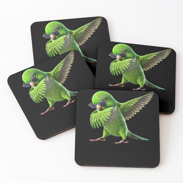 Item preview, Dabbing Green Parrotlet Parrot Lover Birding designed and sold by Kimberley King Art  King Art.