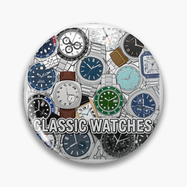 Item preview, Classic Watch Icons Collage for Collectors designed and sold by WatchesAndMore.
