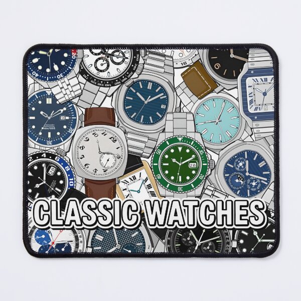 Item preview, Classic Watch Icons Collage for Collectors designed and sold by WatchesAndMore.