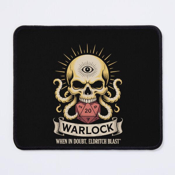 Item preview, Warlock When In Doubt, Eldritch Blast designed and sold by DeadlockCrew.