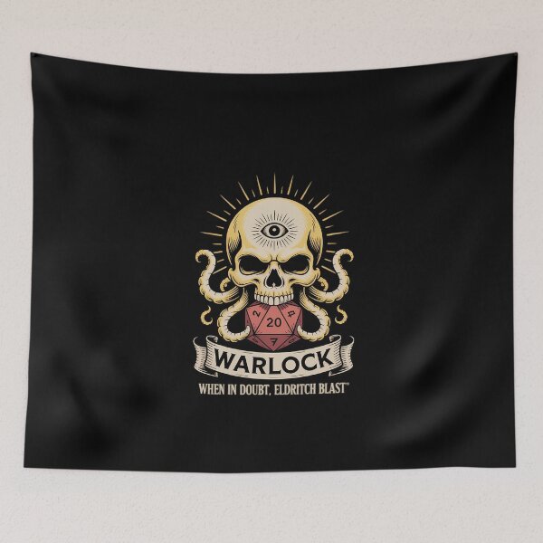 Item preview, Warlock When In Doubt, Eldritch Blast designed and sold by DeadlockCrew.