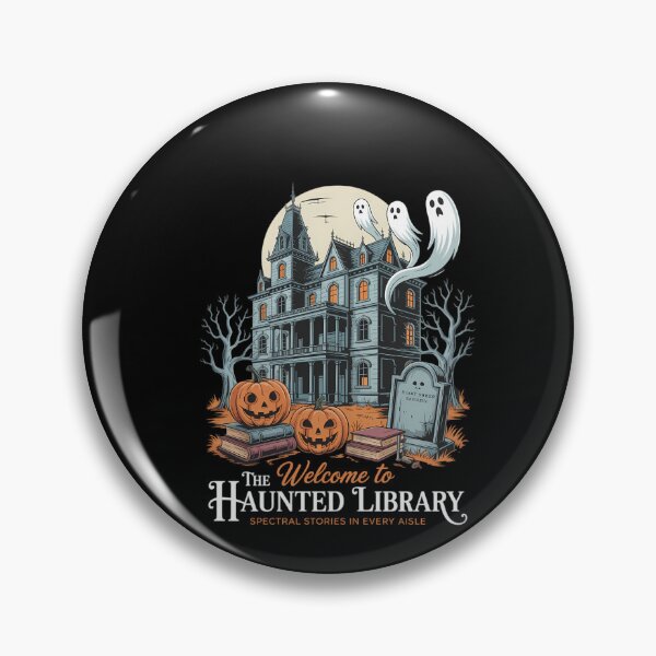 Item preview, Welcome To The Haunted Library Book Lovers Halloween designed and sold by DeadlockCrew.