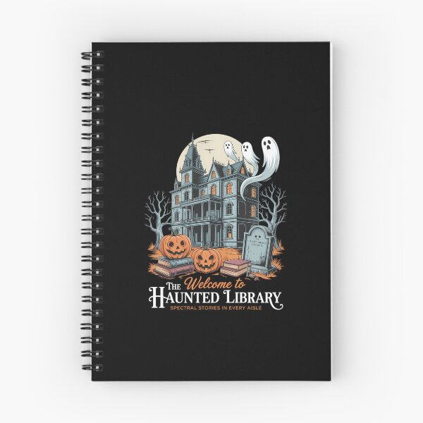 Item preview, Welcome To The Haunted Library Book Lovers Halloween designed and sold by DeadlockCrew.