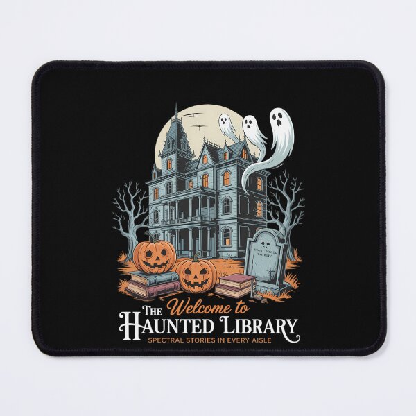 Item preview, Welcome To The Haunted Library Book Lovers Halloween designed and sold by DeadlockCrew.