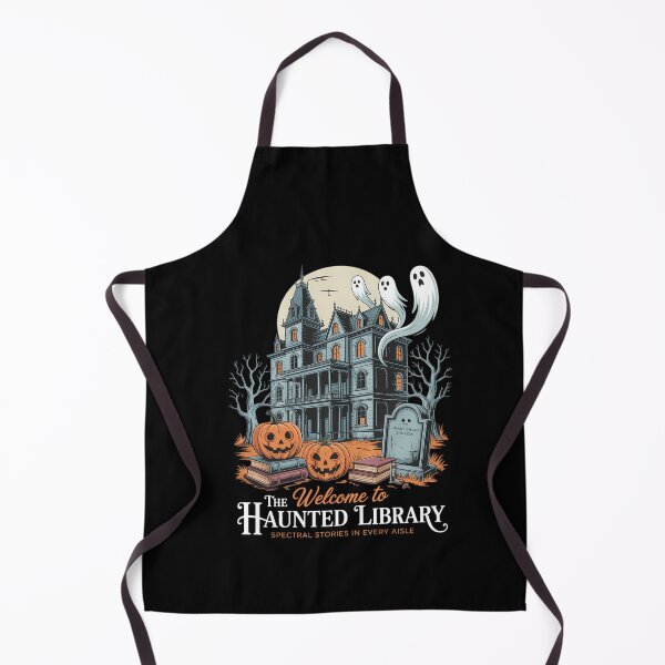 Item preview, Welcome To The Haunted Library Book Lovers Halloween designed and sold by DeadlockCrew.