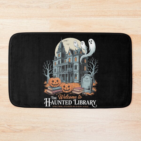 Item preview, Welcome To The Haunted Library Book Lovers Halloween designed and sold by DeadlockCrew.