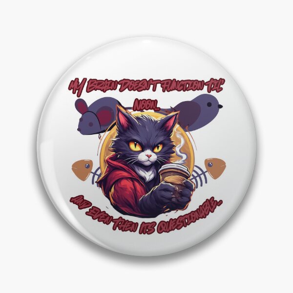 Item preview, Brain Doesn't Function (Male Cat) designed and sold by Shortyshadow4.