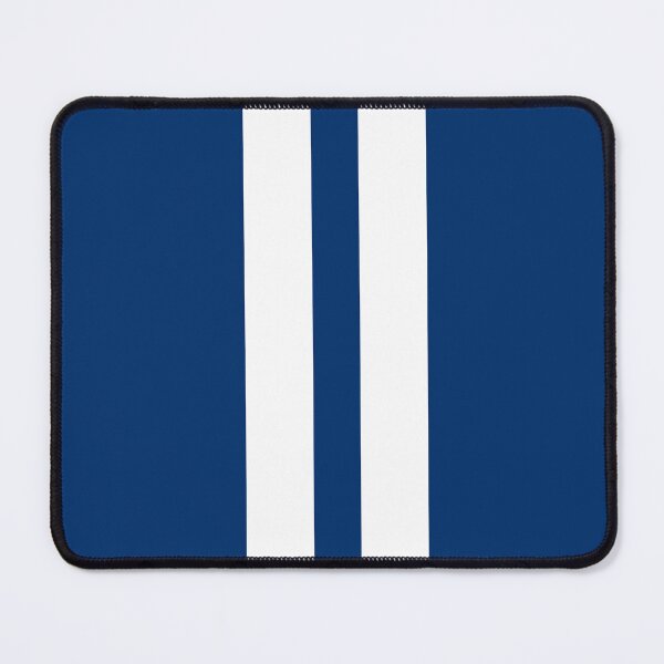 Item preview, Dual Racing Stripes - Large Gap (White - Guardsmans Blue Background) designed and sold by Racing Stripes Only.