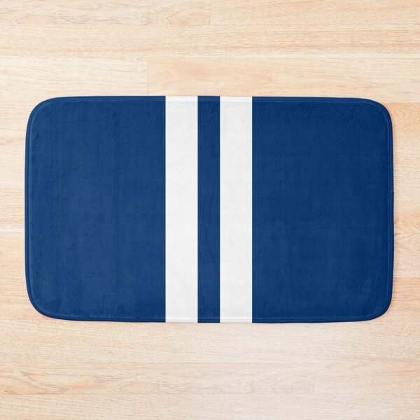 Item preview, Dual Racing Stripes - Large Gap (White - Guardsmans Blue Background) designed and sold by Racing Stripes Only.