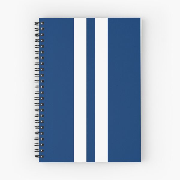 Item preview, Dual Racing Stripes - Large Gap (White - Guardsmans Blue Background) designed and sold by Racing Stripes Only.