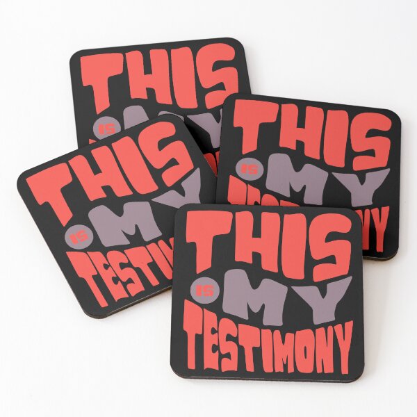 Item preview, This Is My Testimony, Bold Retro Christian Faith Design designed and sold by Bliss Find And Design.