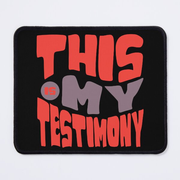 Item preview, This Is My Testimony, Bold Retro Christian Faith Design designed and sold by Bliss Find And Design.