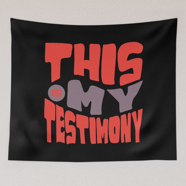 Item preview, This Is My Testimony, Bold Retro Christian Faith Design designed and sold by Bliss Find And Design.