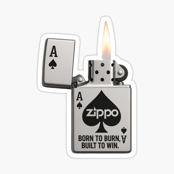 Artikel-Vorschau von Cooles Zippo Pik-Ass – Born to Burn, designt und verkauft von TopSprint.