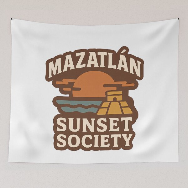 Item preview, Mazatlan Sunset Society Retro Emblem designed and sold by k3rstman1.