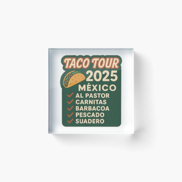 Item preview, Taco Tour 2025 Mexico Culinary Adventure Checklist designed and sold by k3rstman1.