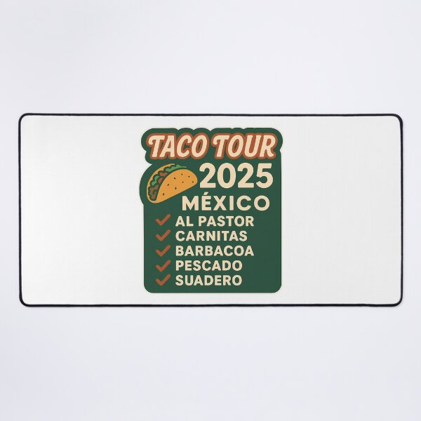 Item preview, Taco Tour 2025 Mexico Culinary Adventure Checklist designed and sold by k3rstman1.