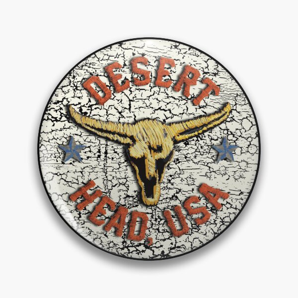 Item preview, Cracked Paint Desert Head USA patch  designed and sold by JDHardie.