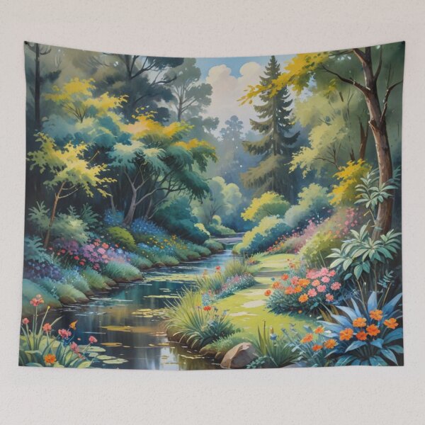 Item preview, Peaceful River Garden designed and sold by Uniquely Yours.