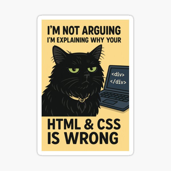 Aperçu de l'œuvre Chat en colère HTML CSS créée et vendue par eveehill24.