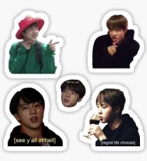 Jin collage Sticker