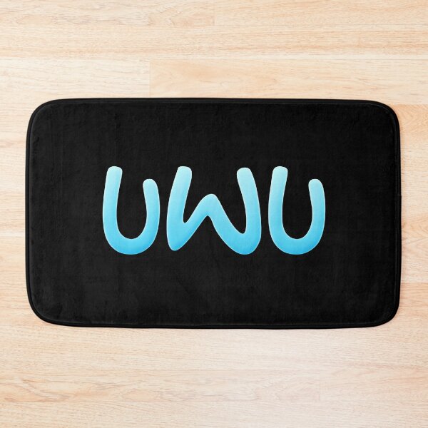Item preview, UWU in Cool Blue Minimal Typography designed and sold by Memes N Lore .