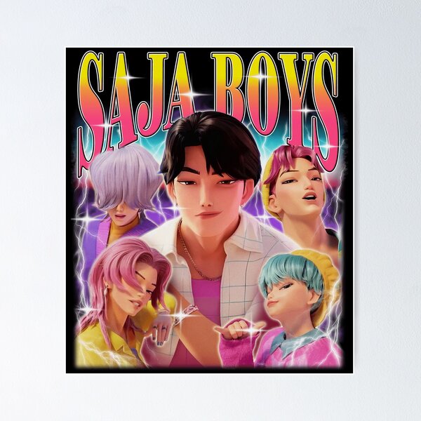 Item preview, Saja Boys Colorful Kpop Design designed and sold by quotes-print.