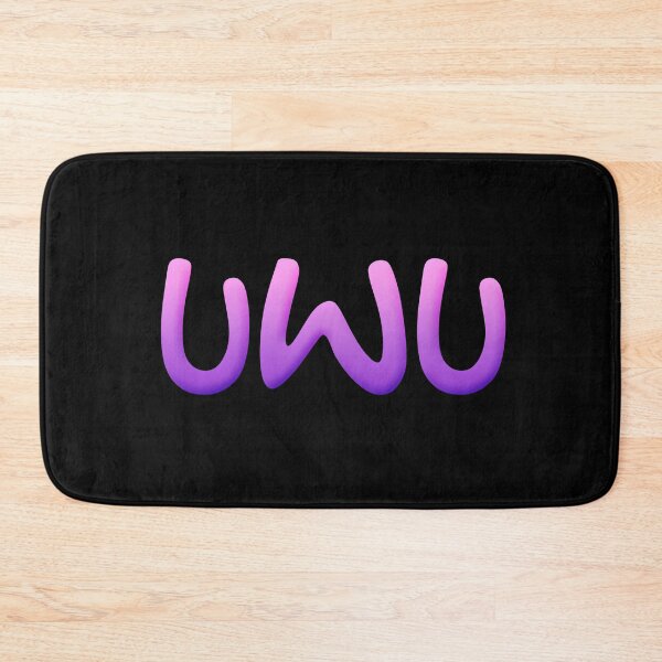 Item preview, UWU in Pink Violet Minimal Typography designed and sold by Memes N Lore .