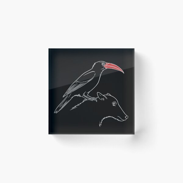 Item preview, Red-Billed Oxpecker Minimalist Design  Symbiotic Wildlife Line Art Illustration designed and sold by VividByAmani.