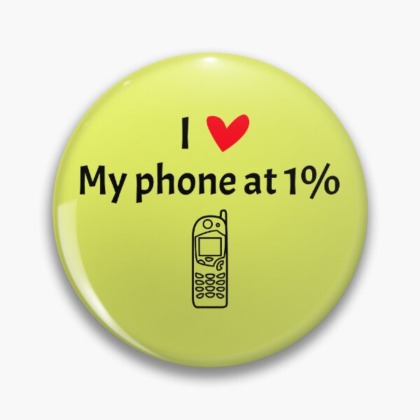 Item preview, I love my Phone at 1% funny, ironic t-shirt and more designed and sold by Creations by TAR.