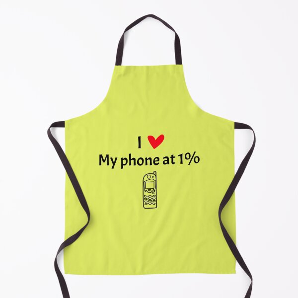 Item preview, I love my Phone at 1% funny, ironic t-shirt and more designed and sold by Creations by TAR.