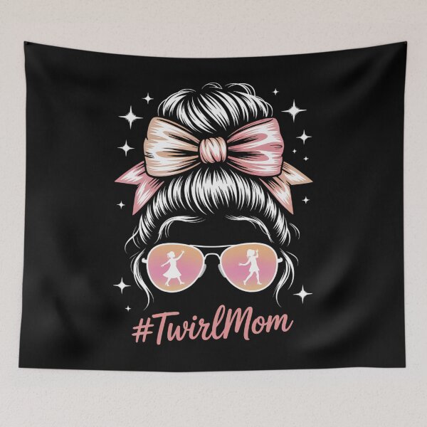 Item preview, Baton Twirling Mom Messy Bun Baton Twirler designed and sold by savrmiller.