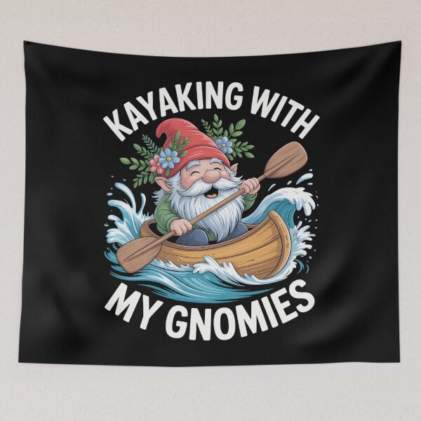 Item preview, Canoe Gnomes Funny Saying Paddling Kayaking Kayak designed and sold by savrmiller.