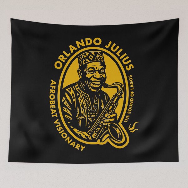 Item preview, Orlando Julius Saxophone Legend - Afrobeat Icon designed and sold by Boogosh.