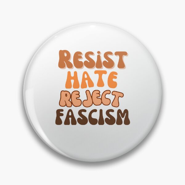 Item preview, Resist Hate Reject Fascism Aesthetic Retro Design designed and sold by LoveOnPaper.
