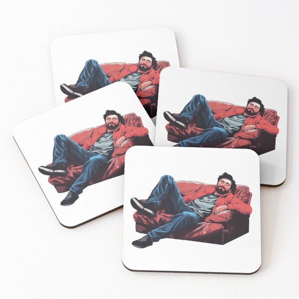 Item preview, Lazy Guy on Couch Relaxing designed and sold by TurtleDojo.