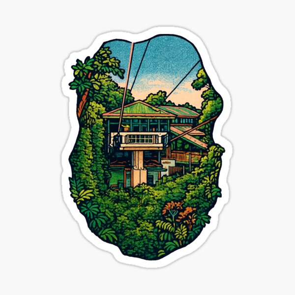 Item preview, Skyrail Station in the Rainforest | Tropical Cableway View designed and sold by PhotoGEEEN.