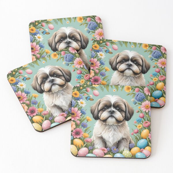 Item preview, Adorable Shih Tzu dog Easter designed and sold by Wags & Tails.