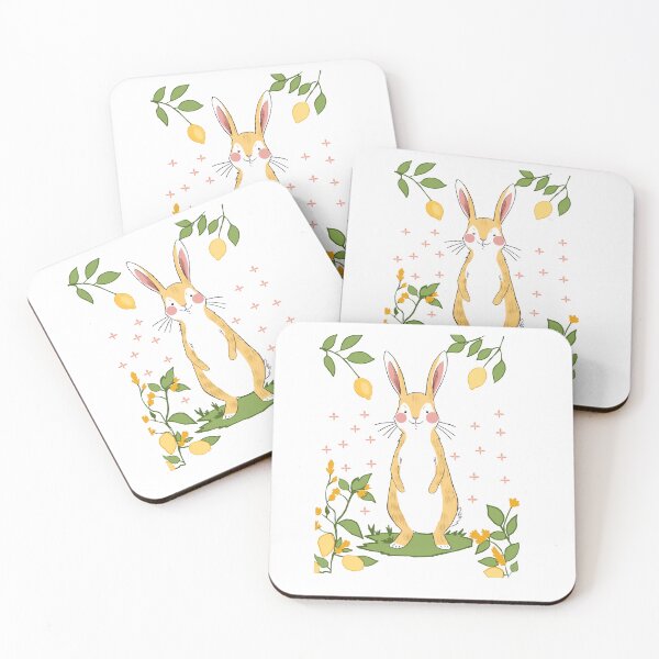 Item preview, Cute Cartoon Rabbit with Lemons T-Shirt Print designed and sold by Felia001.